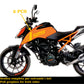 DualColorStampe Adesivi Compatibili con KTM DUKE 125 (2017-2020) DX-SX accessori stickers Motociclo COD.M0173 a €19.99 solo da DualColorStampe
