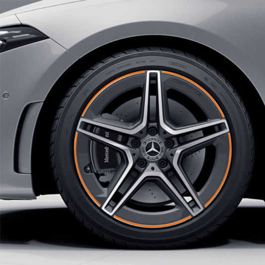 DualColorStampe Adesivi strisce cerchi compatibili con Mercedes-Benz AMG Cerchi in lega 18'' ruota cerchioni strisce stickers adesivi auto sport COD. 0338 a €14.99 solo da DualColorStampe