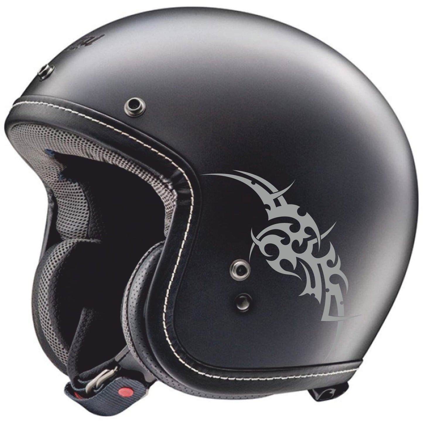 Adesivi Tribale CASCO ACCESSORI MOTO decorazione per scooter casco (2 PZ ) vinile colore a scelta COD.C0038 a €9.99 solo da DualColorStampe