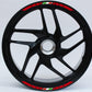 DualColorStampe Confezione Adesivi Set Completo di Cerchi Strisce per Moto per 2 Ruote da 15'' pollici strips Design italia COD.D0090 a €12.99 solo da DualColorStampe