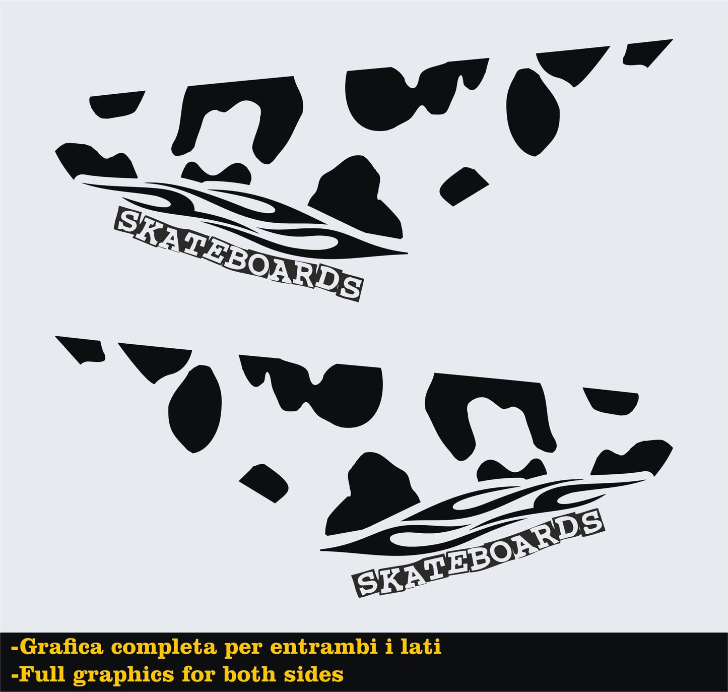 DualColorStampe Adesivi Compatibili con Yamaha YZF-R125 R125 (DX-SX) Carena moto decal stickers Design maculato M0168 a €35.99 solo da DualColorStampe