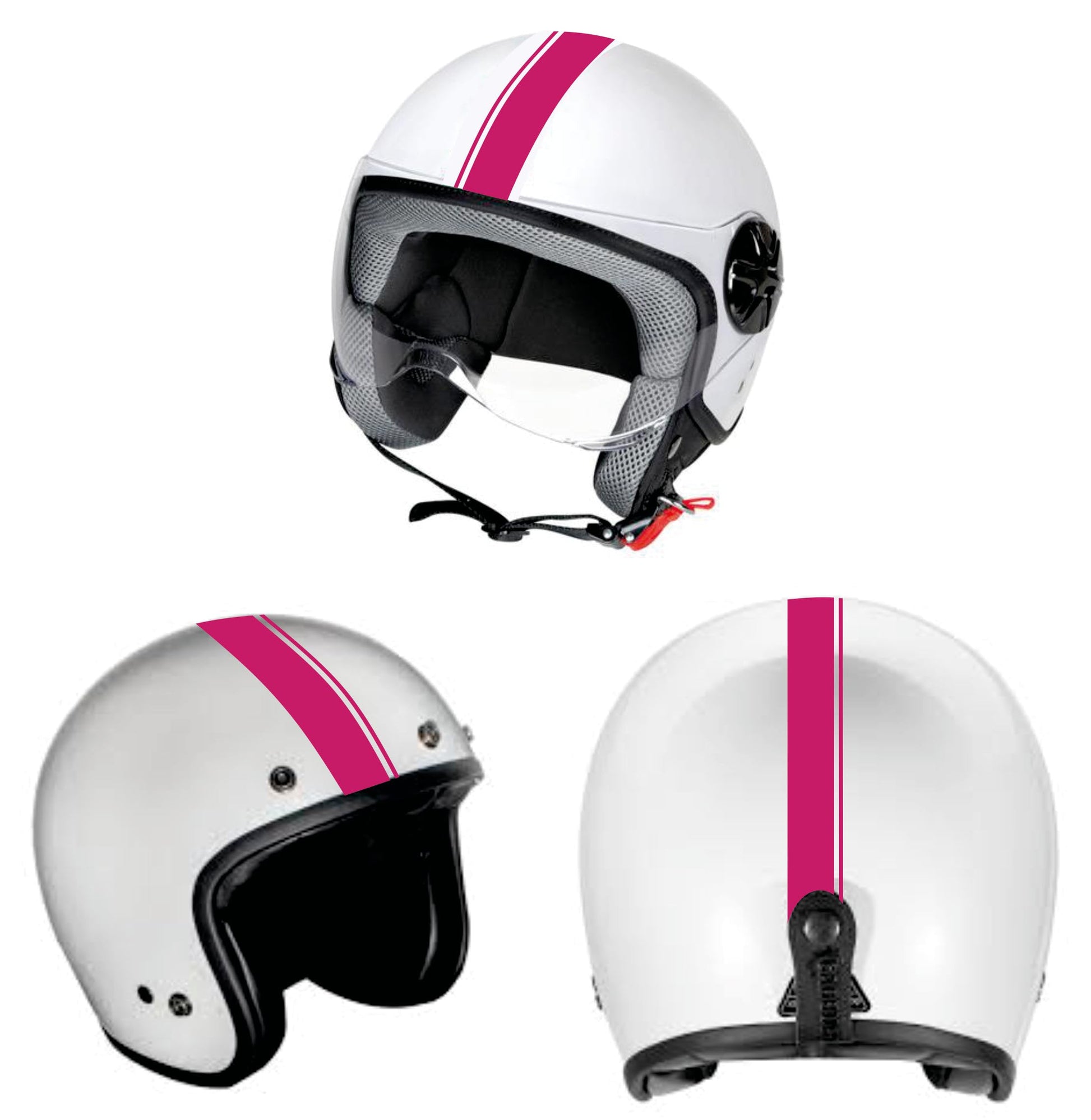 DualColorStampe Adesivi per casco moto motorino Helmet universale Stripes Strisce Design sportivo stickers STRISCIA DOPPIA adesiva C0067 a €12.99 solo da DualColorStampe