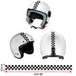 DualColorStampe Adesivi per casco moto motorino Helmet universale Stripes Strisce Design sportivo stickers SCACCHI C0063 a €12.99 solo da DualColorStampe