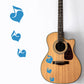DualColorStampe Adesivi note musicali cuori per chitarra classica acustica elettrica basso accessori per chitarra - X0015 a €13.99 solo da DualColorStampe