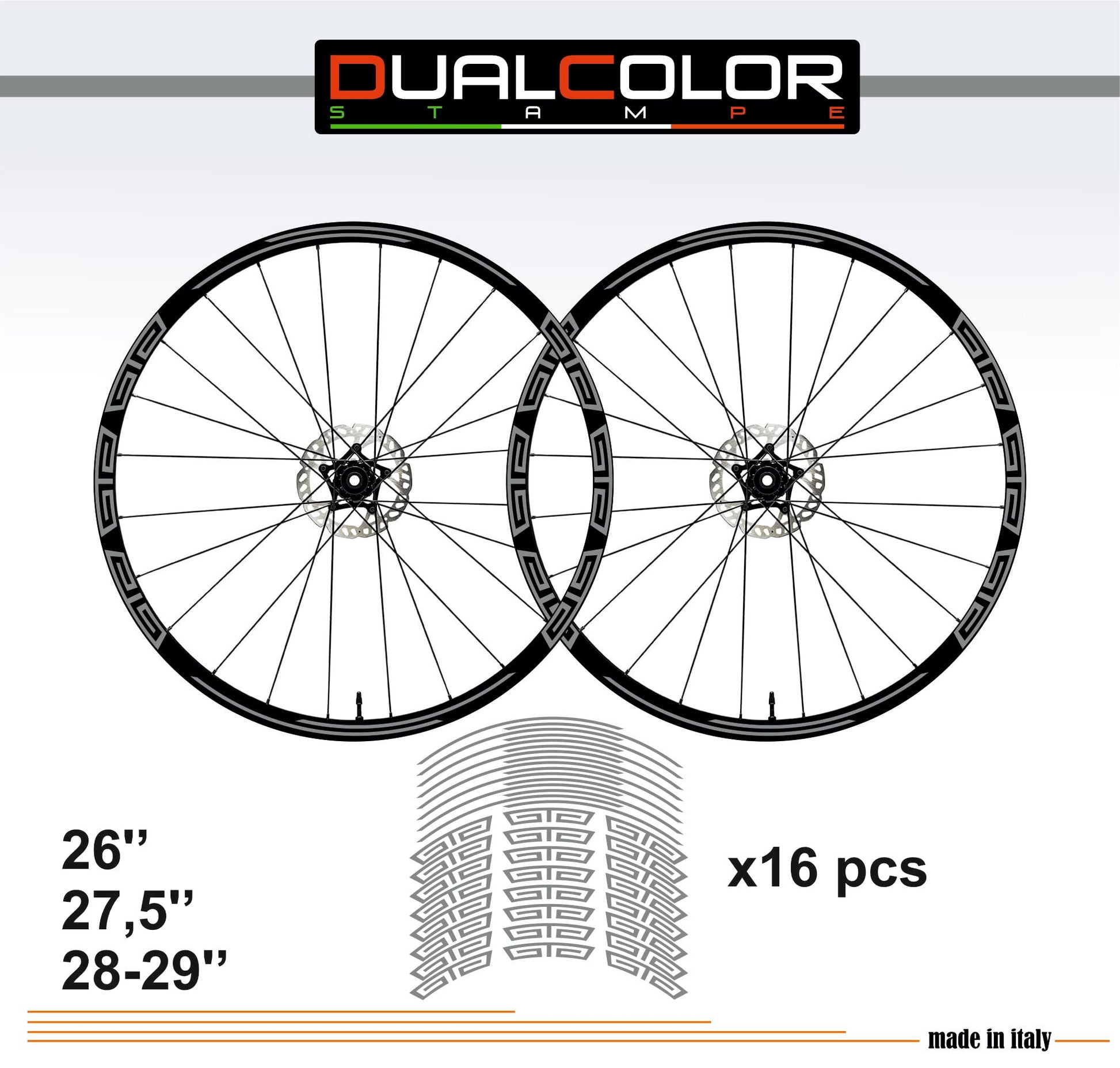 DualColorStampe Adesivi Cerchi Bici 26'' - 27,5'' - 28-29'' Pollici Ruota Bici MTB Bike Stickers Cerchi MTB accessori MTB B0048 a €10.00 solo da DualColorStampe