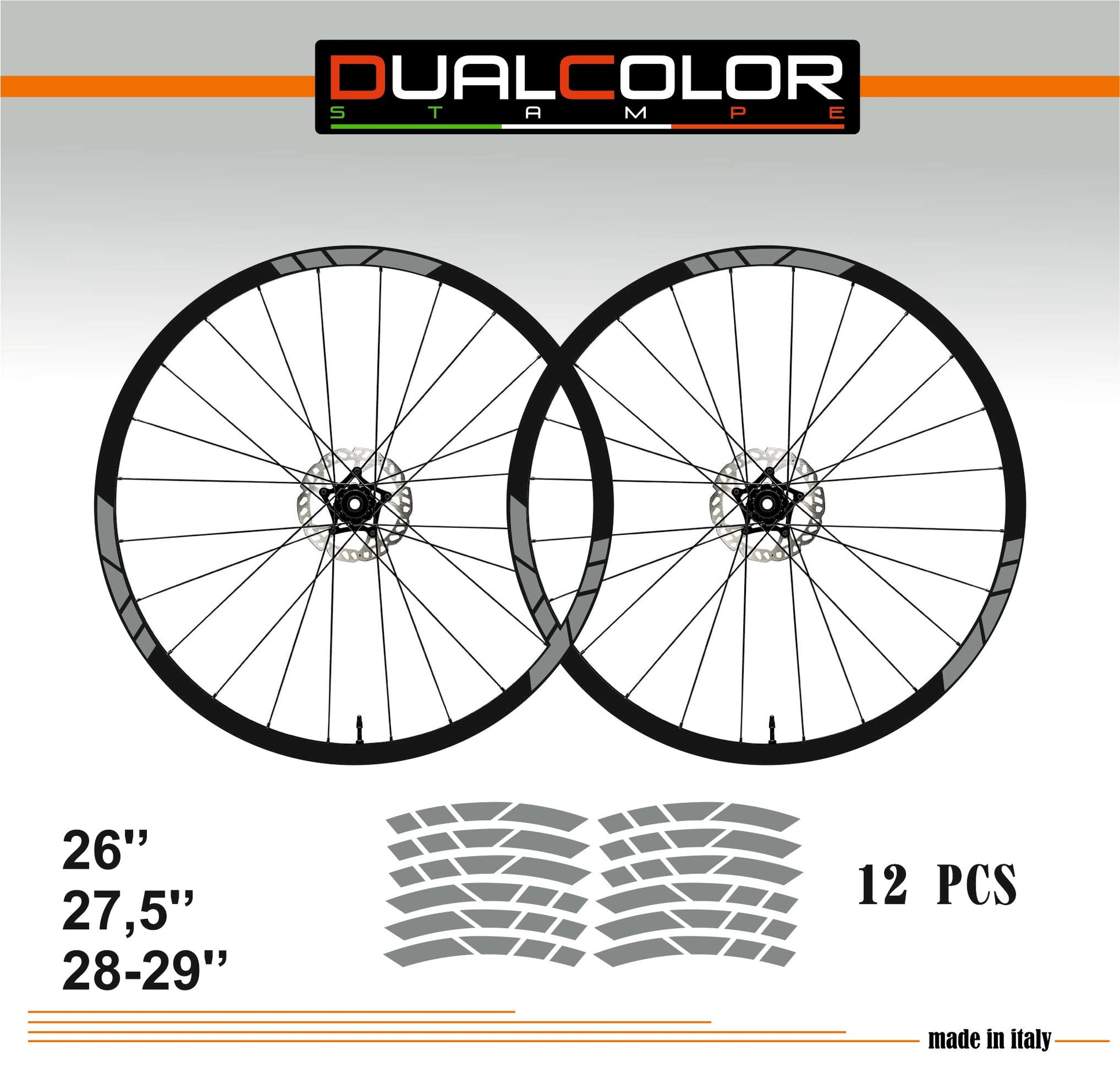 DualColorStampe Adesivi Cerchi Bici 26'' - 27,5'' - 28-29'' Pollici Ruota Bici MTB Bike Stickers Cerchi MTB B0030 a €10.00 solo da DualColorStampe