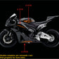 DualColorStampe Adesivi Compatibili con Honda CBR RR (2007-2010) carena DX-SX stickers Moto Motorbike COD.M0255 a €39.99 solo da DualColorStampe
