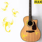 DualColorStampe Adesivi per chitarra classica acustica elettrica basso (kit da 3 pezzi) scorpione accessori per chitarra - X0011 a €15.99 solo da DualColorStampe