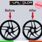 DualColorStampe Confezione Adesivi Set Completo di Cerchi Strisce per Moto per 2 Ruote da 17'' pollici strips Design Sportivo COD.D0097