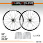 DualColorStampe Adesivi Cerchi Bici 26'' - 27,5'' - 28-29'' Pollici Ruota Bici MTB Bike Stickers Cerchi MTB B0030 a €10.00 solo da DualColorStampe