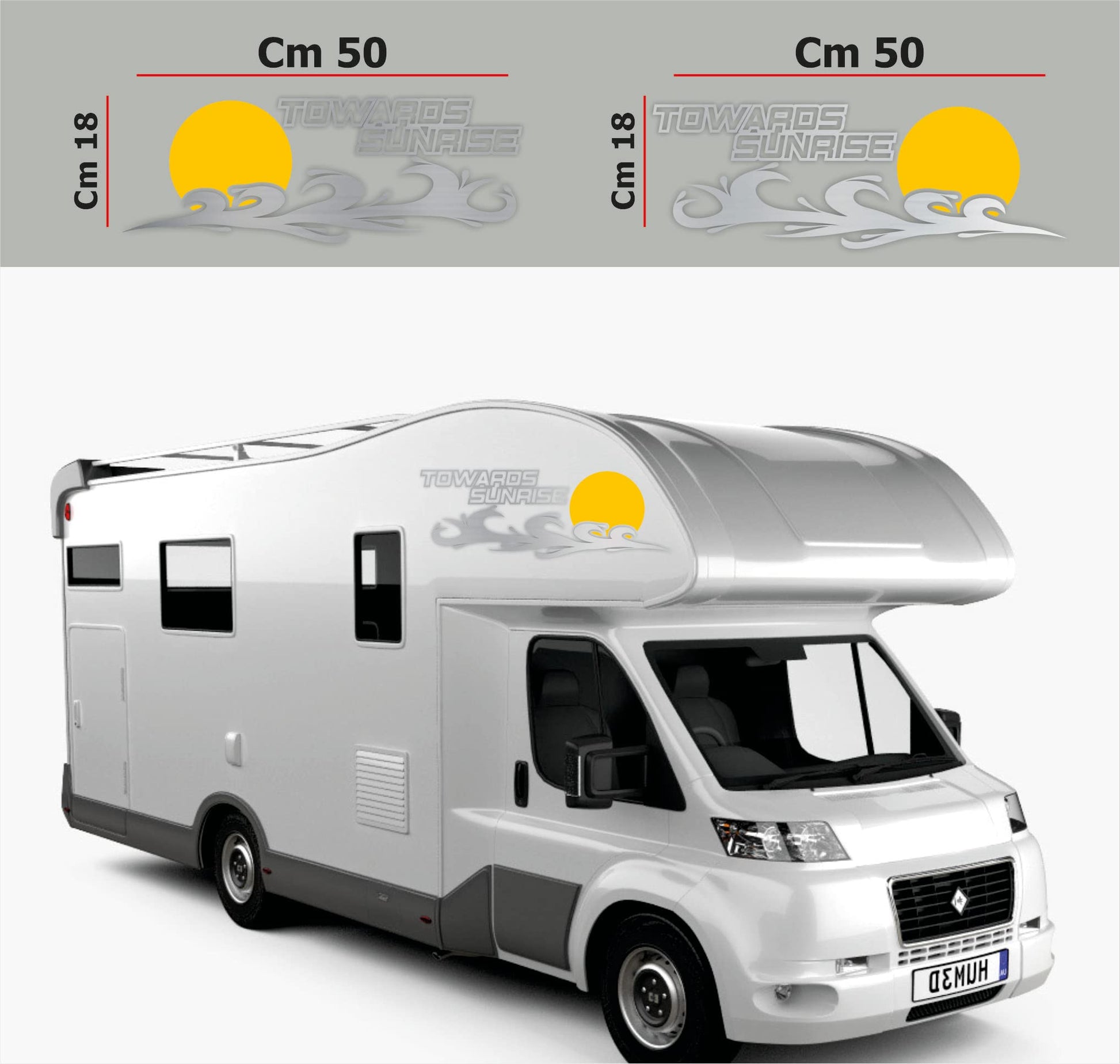 DualColorStampe Adesivi per Camper Compatibili con Adria Arca Bürstner Carthago Chausson Elnagh Mclouis Caravan Motorhome roulotte SOLE COD.0325 a €24.99 solo da DualColorStampe