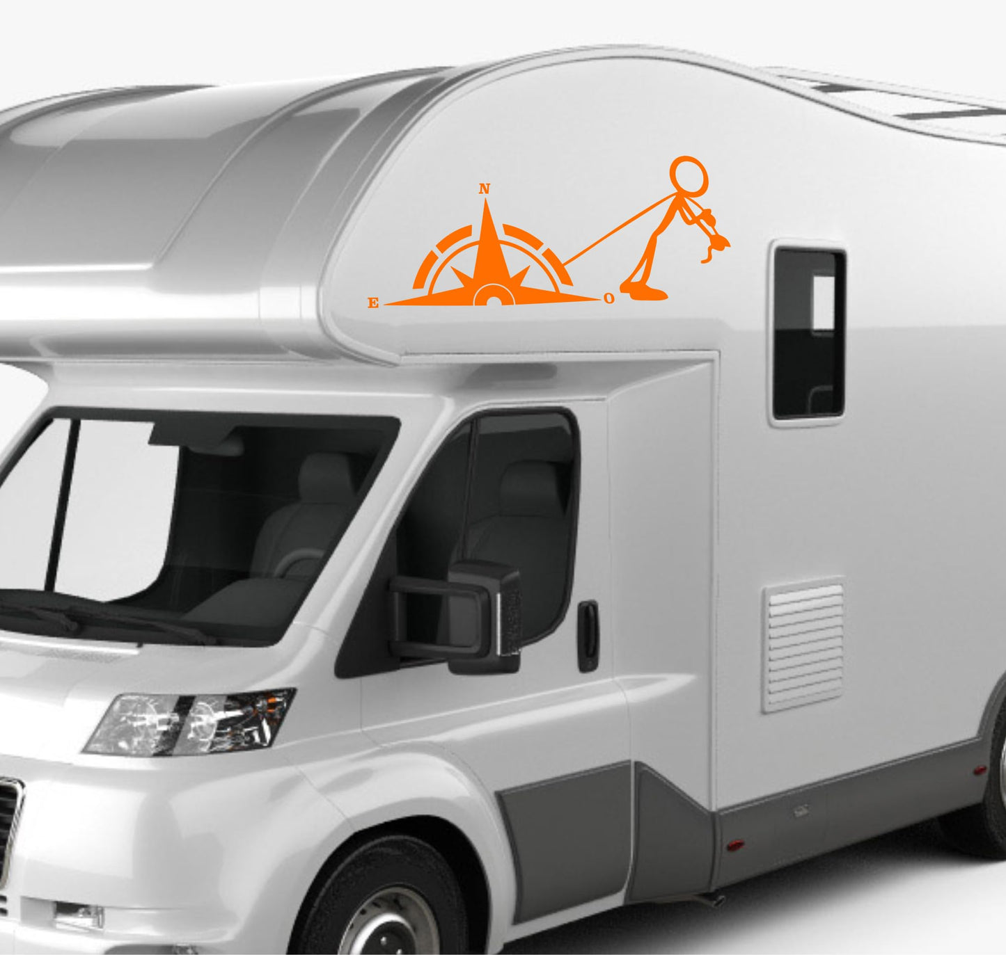 DualColorStampe Adesivi per Camper Compatibili con Adria Arca Bürstner Carthago Chausson Elnagh Mclouis Caravan Motorhome roulotte OMINO BUSSOLA COD.0345 a €24.99 solo da DualColorStampe