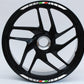 DualColorStampe Confezione Adesivi Set Completo di Cerchi Strisce per Moto per 2 Ruote da 15'' pollici strips Design italia COD.D0090 a €12.99 solo da DualColorStampe