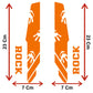Set completo Adesivi Cerchi Bici MTB 26'' - 27,5'' - 28-29'' Pollici, adesivi forcella MTB, adesivi telaio MTB mani B0067 a €45.00 solo da DualColorStampe