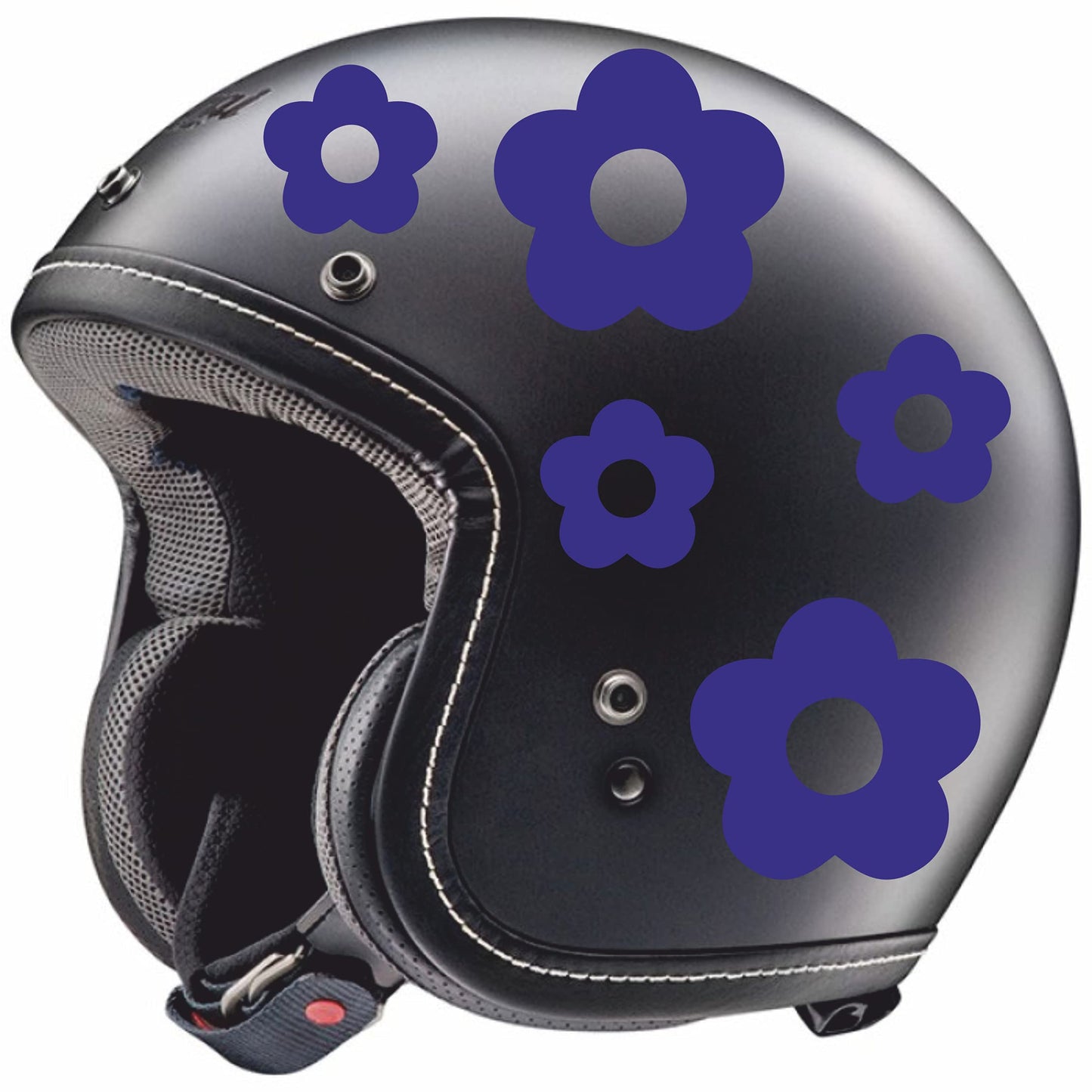 Adesivo -FIORI CASCO DONNA- decorazione per scooter casco auto moto stickers COD.C0022 a €9.99 solo da DualColorStampe