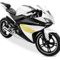 DualColorStampe Adesivi Compatibili con Yamaha YZF-R125 R125 (DX-SX) Carena moto decal stickers Design sportivo M0120 a €19.99 solo da DualColorStampe