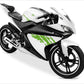 DualColorStampe Adesivi Compatibili con Yamaha YZF-R125 R125 (DX-SX) Carena moto decal stickers Design graffio M0127 a €18.99 solo da DualColorStampe
