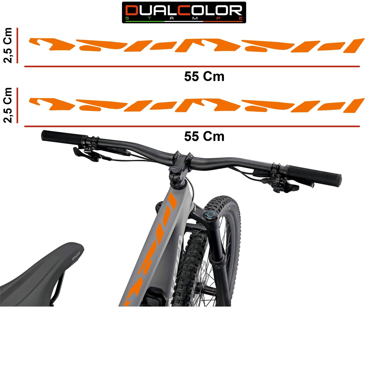 DualColorStampe Adesivi telaio MTB Protezione per Telaio della Bicicletta Pellicola Protettiva MTB Mountain Bike Bici B0063 a €10.00 solo da DualColorStampe