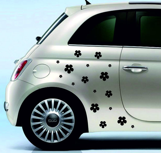 DualColorStampe Adesivi Compatibili con Fiat 500 stickers universali tuning fiorellini fiori decal adesivi auto fiancata laterale COD.0285 a €11.99 solo da DualColorStampe