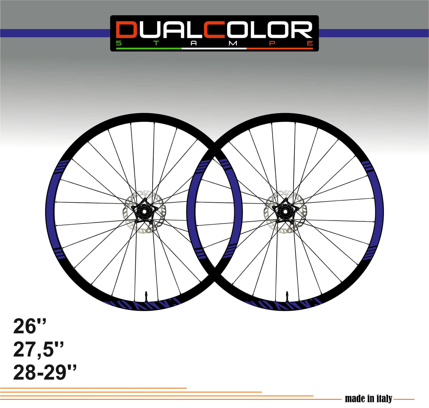 DualColorStampe Adesivi Compatibili con CANYON Cerchi Bici 26'' - 27,5'' - 28-29'' Pollici Ruota Bici MTB Bike Stickers Cerchi MTB B0028 a €10.00 solo da DualColorStampe