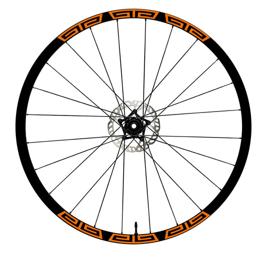 DualColorStampe Adesivi Cerchi Bici 26'' - 27,5'' - 28-29'' Pollici Ruota Bici MTB Bike Stickers Cerchi MTB accessori MTB greco doppio B0045 a €10.00 solo da DualColorStampe