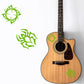 DualColorStampe Adesivi per chitarra classica acustica elettrica basso (kit da 2 pezzi) ragno accessori per chitarra - X0010 a €15.99 solo da DualColorStampe