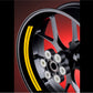 DualColorStampe Adesivi interno cerchi moto 17 POLLICI Compatibili con Ducati Suzuki Kawasaki Triumph cerchioni gomme strisce COD.D0067 a €9.99 solo da DualColorStampe