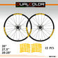 DualColorStampe Adesivi Cerchi Bici 26'' - 27,5'' - 28-29'' Pollici Ruota Bici MTB Bike Stickers Cerchi MTB B0030 a €10.00 solo da DualColorStampe