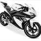 DualColorStampe Adesivi Compatibili con Yamaha YZF-R125 R125 (DX-SX) Carena moto decal stickers Design graffio M0127 a €18.99 solo da DualColorStampe