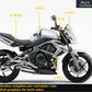 DualColorStampe Adesivi Compatibili con Kawasaki ER-6N (2009-20011) serbatoio DX-SX stickers Moto Motorbike COD.M0148 a €39.99 solo da DualColorStampe