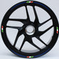 DualColorStampe Confezione Adesivi Set Completo di Cerchi Strisce per Moto per 2 Ruote da 15'' pollici strips Design Italia COD.D0091 a €12.99 solo da DualColorStampe