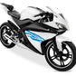 DualColorStampe Adesivi Compatibili con Yamaha YZF-R125 R125 (DX-SX) Carena moto decal stickers Design sportivo M0120 a €19.99 solo da DualColorStampe
