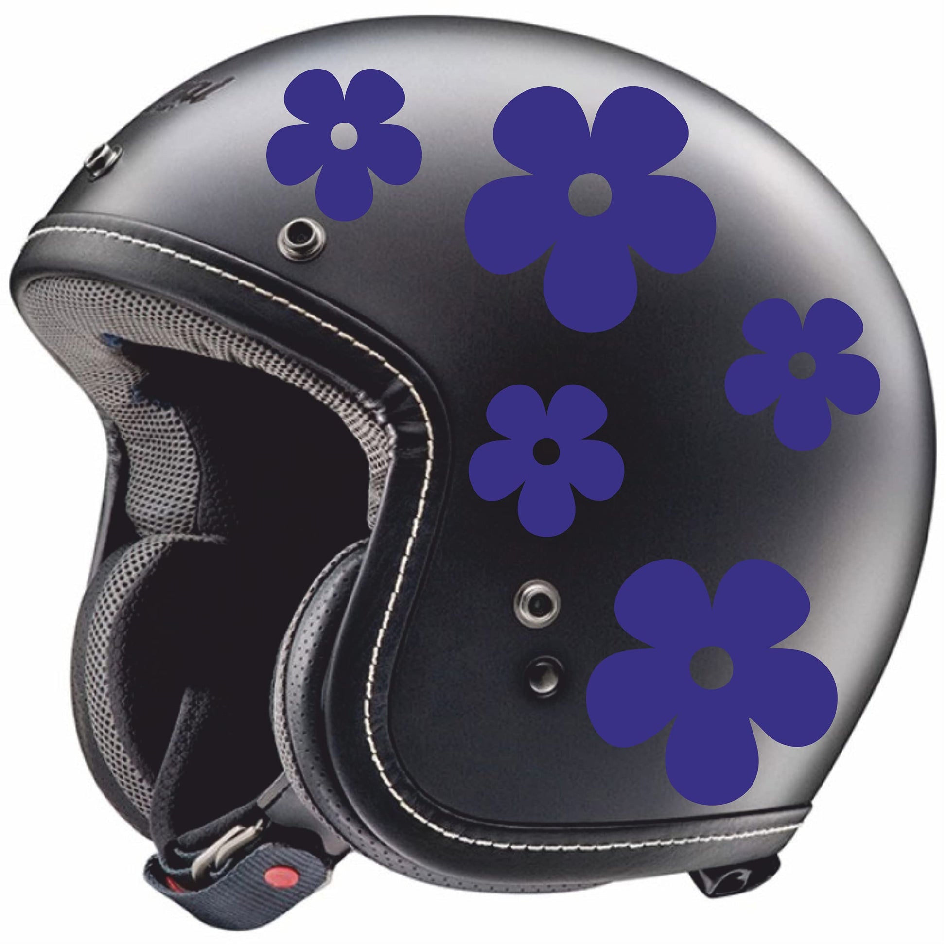 Aufkleber-FRAUEN HELM BLUMEN-Dekoration für Roller Helm Auto