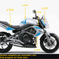 DualColorStampe Adesivi Compatibili con Kawasaki ER-6N (2009-20011) serbatoio DX-SX stickers Moto Motorbike COD.M0148 a €39.99 solo da DualColorStampe
