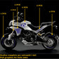 DualColorStampe Adesivi Compatibili con Ducati Multistrada 1200 S Kit completo Carena moto + strisce cerchi decalcomania serbatoio stickers COD.M0244 a €49.90 solo da DualColorStampe