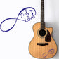 DualColorStampe Adesivi note musicali per chitarra classica acustica elettrica basso accessori per chitarra - X0014 a €13.99 solo da DualColorStampe