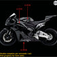 DualColorStampe Adesivi Compatibili con Honda CBR RR (2007-2010) carena DX-SX stickers Moto Motorbike COD.M0255 a €39.99 solo da DualColorStampe