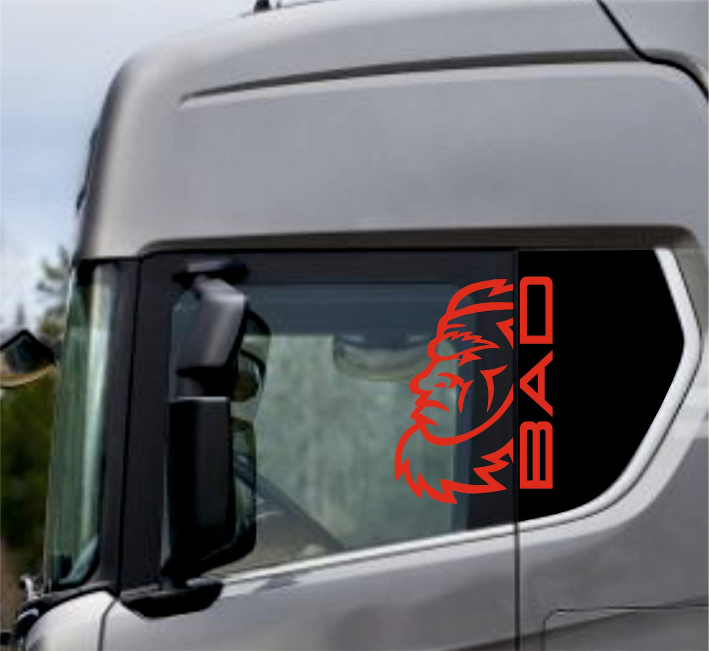 DualColorStampe Adesivi Compatibili con Scania Daf Iveco Man Camion accessori camion stickers camion finestrino BAD COD.0306 a €21.99 solo da DualColorStampe