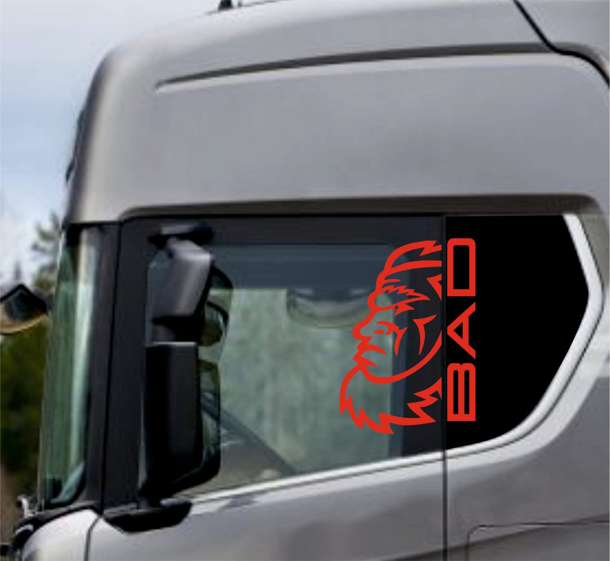 DualColor Prints Stickers Compatible with Scania Daf Iveco Man Truck  accessories truck stickers truck window BAD COD.0306