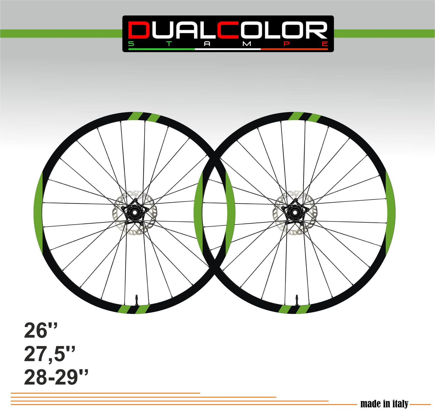 DualColorStampe Adesivi Compatibili con FOCUS Cerchi Bici 26'' - 27,5'' - 28-29'' Pollici Ruota Bici MTB Bike Stickers Cerchi MTB B0029 a €10.00 solo da DualColorStampe