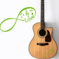 DualColorStampe Adesivi note musicali per chitarra classica acustica elettrica basso accessori per chitarra - X0014 a €13.99 solo da DualColorStampe