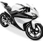 DualColorStampe Adesivi Compatibili con Yamaha YZF-R125 R125 (DX-SX) Carena moto decal stickers Design sportivo M0120 a €19.99 solo da DualColorStampe