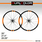 DualColorStampe Adesivi Compatibili con FOCUS Cerchi Bici 26'' - 27,5'' - 28-29'' Pollici Ruota Bici MTB Bike Stickers Cerchi MTB B0029 a €10.00 solo da DualColorStampe