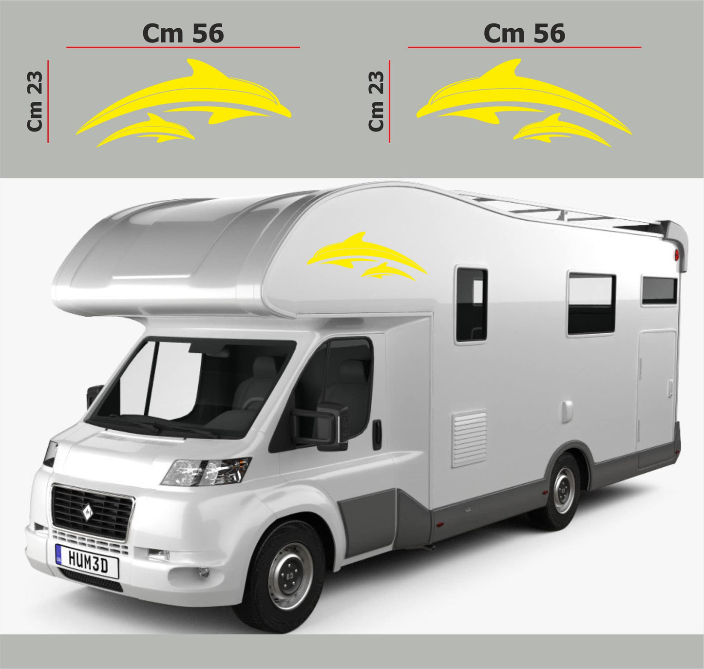 DualColorStampe Adesivi per Camper Compatibili con Adria Arca Bürstner Carthago Chausson Elnagh Mclouis Caravan Motorhome roulotte COD.0208 a €24.99 solo da DualColorStampe