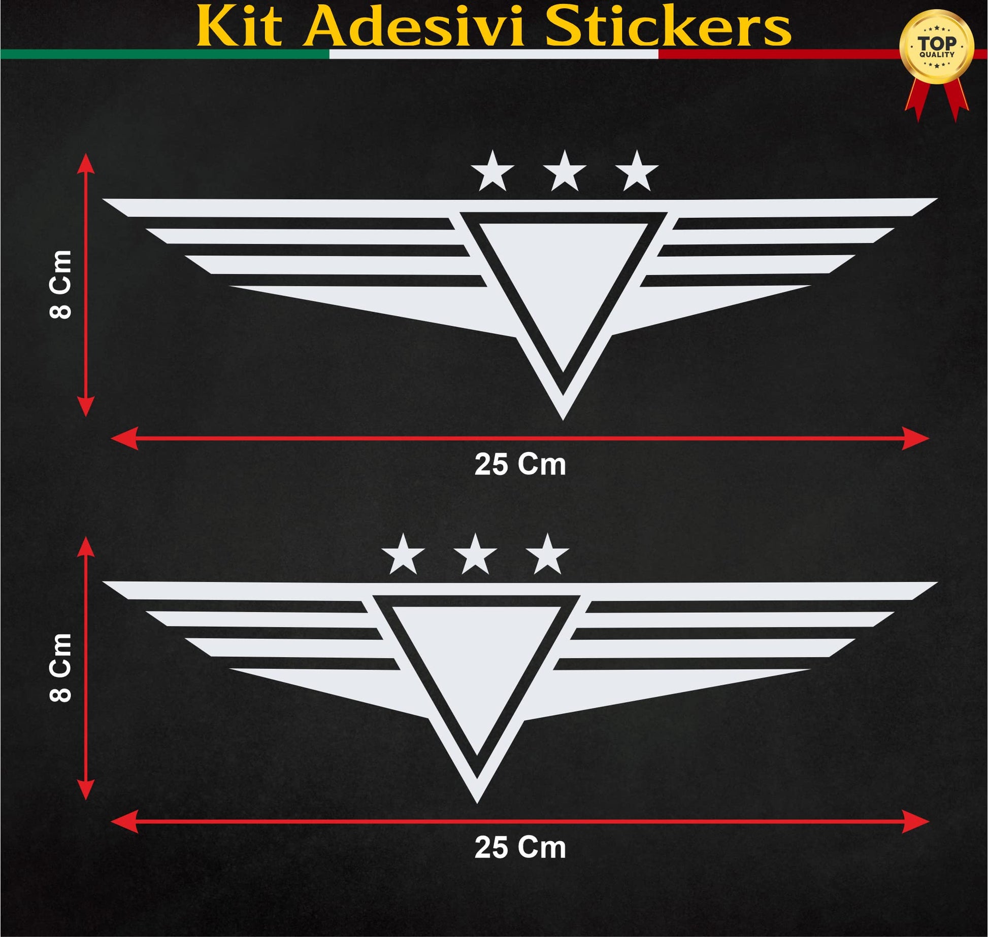 DualColorStampe Adesivi Compatibili con Harley-Davidson stelle militari serbatoio DX-SX stickers Moto Motorbike COD.M0145 a €10.90 solo da DualColorStampe