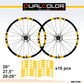 DualColorStampe Adesivi Cerchi Bici 26'' - 27,5'' - 28-29'' Pollici Ruota Bici MTB Bike Stickers Cerchi MTB accessori MTB B0047 a €10.00 solo da DualColorStampe