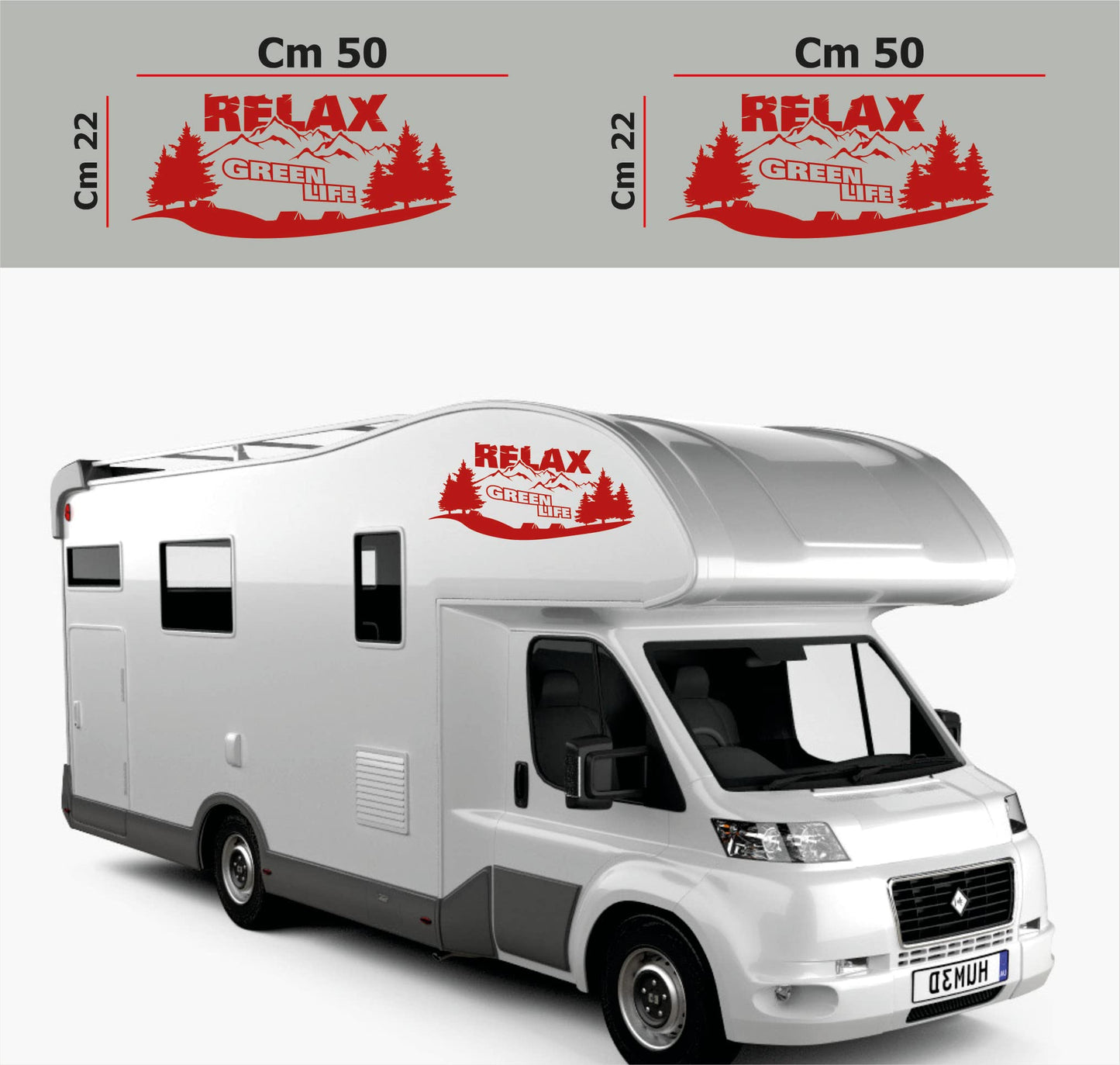 DualColorStampe Adesivi per Camper Compatibili con Adria Arca Bürstner Carthago Chausson Elnagh Mclouis Caravan Motorhome roulotte RELAX COD.0324 a €24.99 solo da DualColorStampe