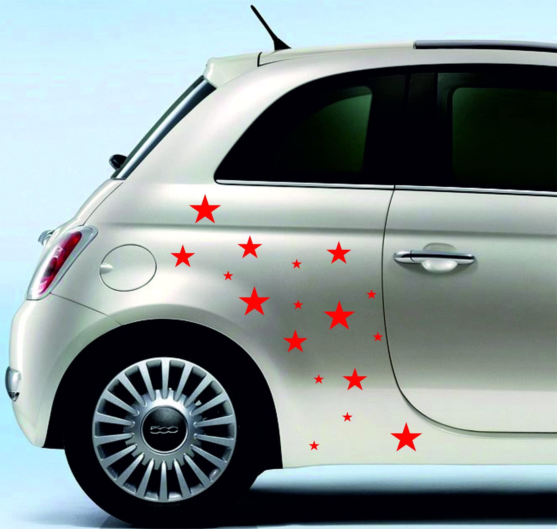 DualColorStampe Adesivi Compatibili con Fiat 500 stickers universali tuning stelline decal adesivi auto fiancata laterale COD.0284 a €13.99 solo da DualColorStampe