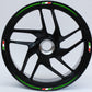 DualColorStampe Confezione Adesivi Set Completo di Cerchi Strisce per Moto per 2 Ruote da 15'' pollici strips Design Italia COD.D0091 a €12.99 solo da DualColorStampe