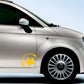 DualColorStampe Adesivi compatibili con Fiat 500 stella stickers decal carrozzeria decalcomania accessori auto COD.0287 a €19.99 solo da DualColorStampe